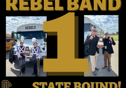 Photo depicting Rebel Band Earns Superior Rating At UIL Contest